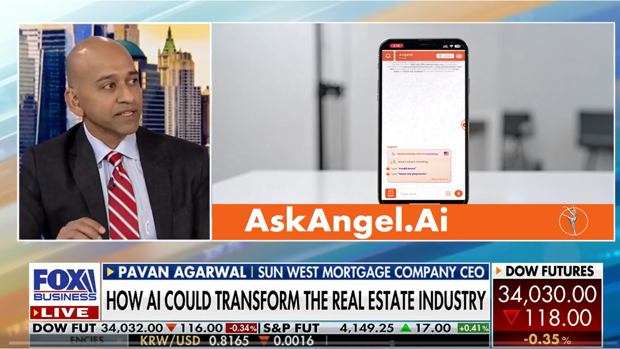 Pavan Agarwal on Fox Business News discussing AngelAi