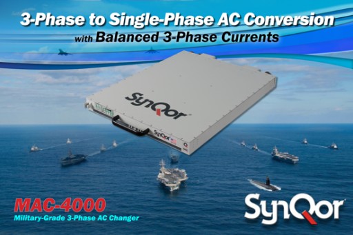 SynQor® Releases an Advanced Military Field-Grade 4 kW / 5 kVA AC Changer (MAC-4000)