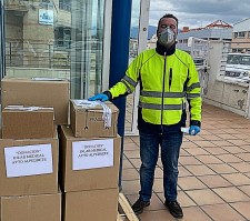 Scientologists donated five tons of disinfectant urgently needed by hospitals, police and first responders