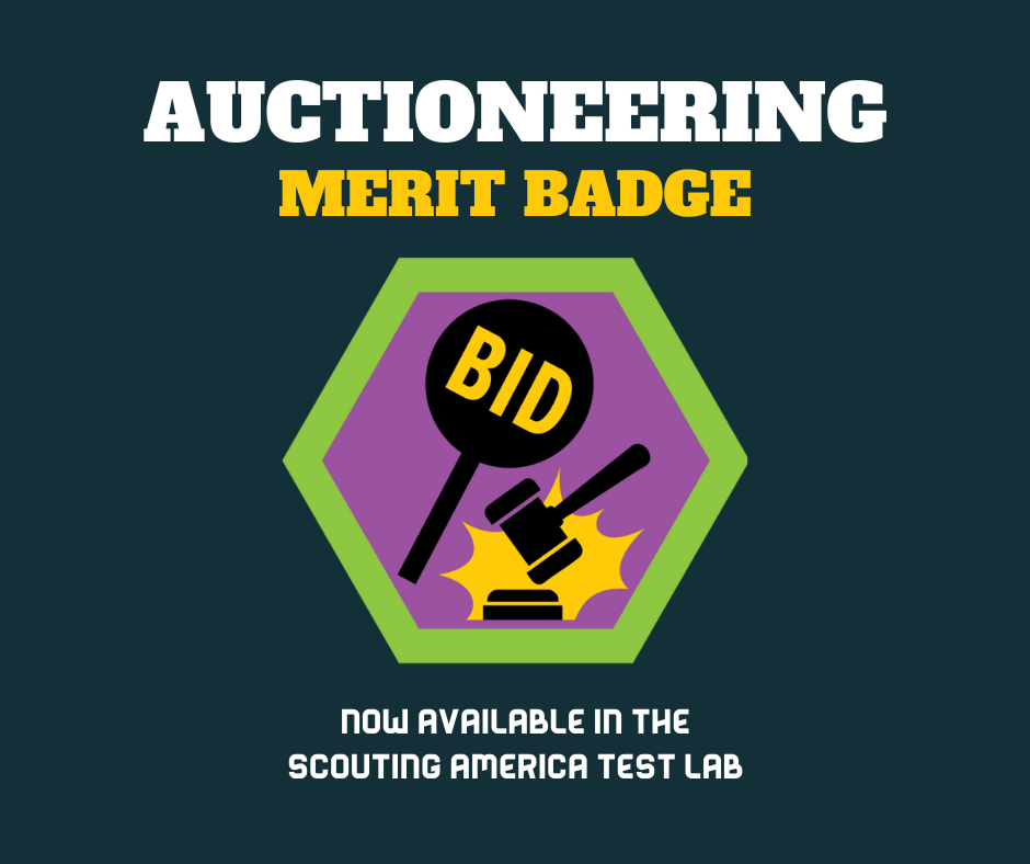 New Auctioneering Merit Badge Unveiled