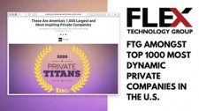 Flex Technology Group Ranked Among America's Top Private Companies on Inc.'s Private Titans of 2020 List