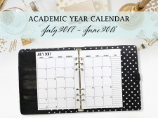 A5 '17-'18 Academic calendars