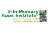In-Memory Apps Institute