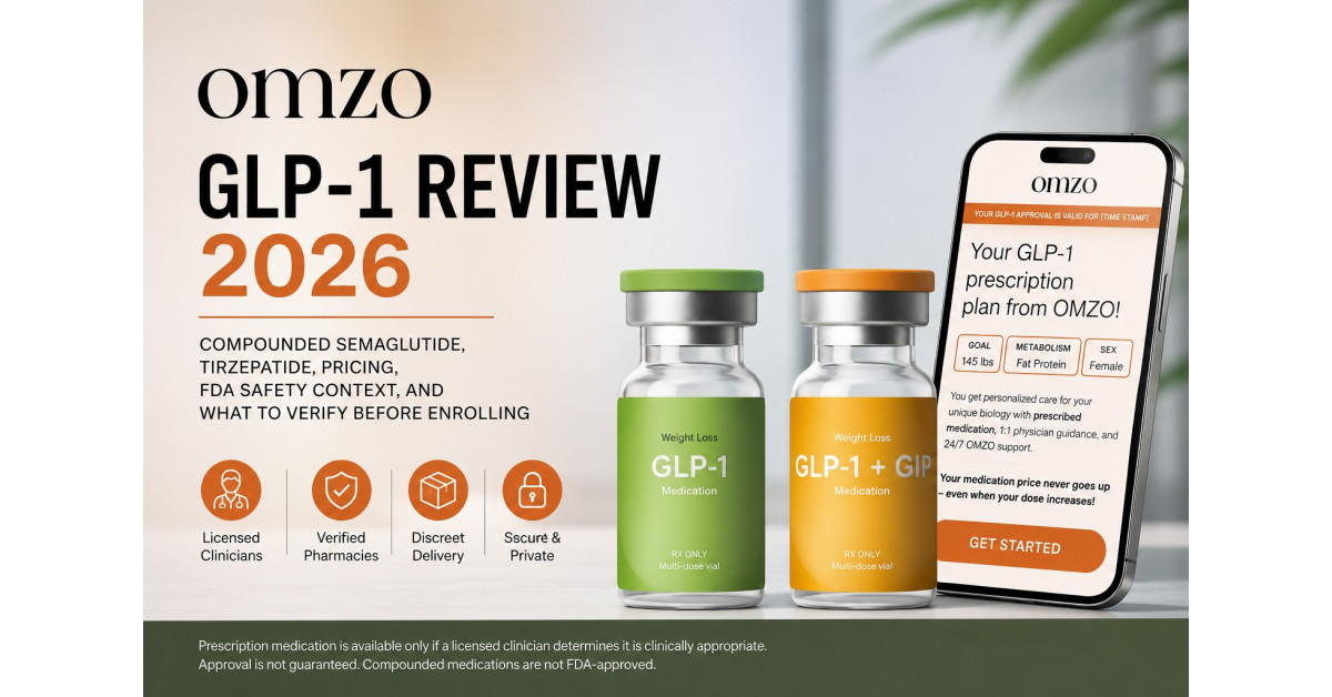 Omzo GLP-1 Review 2026: Is This Compounded Semaglutide Telehealth Program Legit - Pricing, FDA Enforcement Context, and What to Verify Before Your First Dose