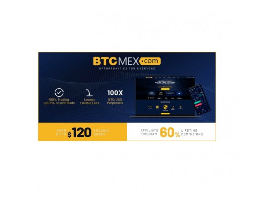 Derivatives Exchange BTCMEX Launches Lucrative Affiliate Program and $120 Trading Bonus