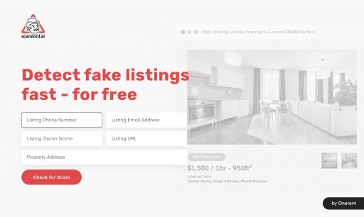 Onerent Launches Scamlord.ai to Help Renters Spot and Avoid Rental Scams