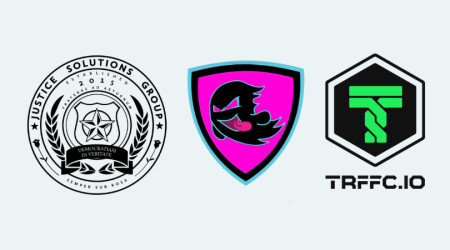 Justice Solutions Group (JSG), SpookyGood & TRFFC Logos