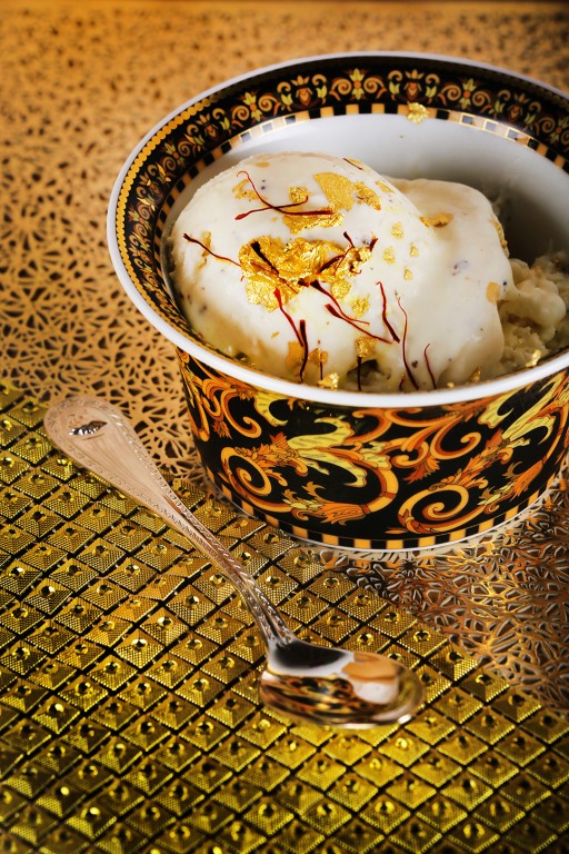The Right Way to Eat Ice Cream is From a Golden Bowl
