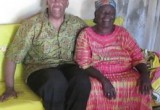 Anthony "Amp" Elmore in Kogelo Kenya with Sarah Obama the Grandmother of President Barack Obama
