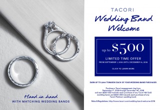 Tacori Wedding Band Welcome promotional flyer