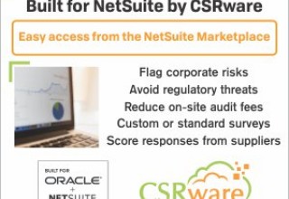 NetSuite and CSRware Responsible Supply Chain