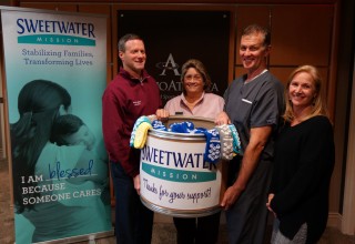 OrthoAtlanta Surgery Center Austell and Southern Medical Linen Service announce Sock Donation Program for Sweetwater Mission, Austell, Georgia