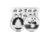 2017 Chinese Silver Panda. Sheets of 15
