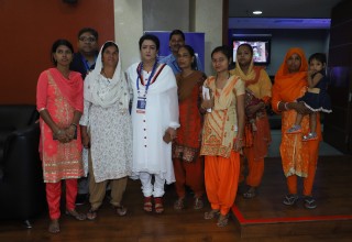Sukarya Community Health Workers with its founder Ms. Meera Satpathy.