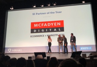 McFadyen Digital Accepts the Mirakl "SI Partner of the Year" Award at Marketplace and Platform Summit 2018