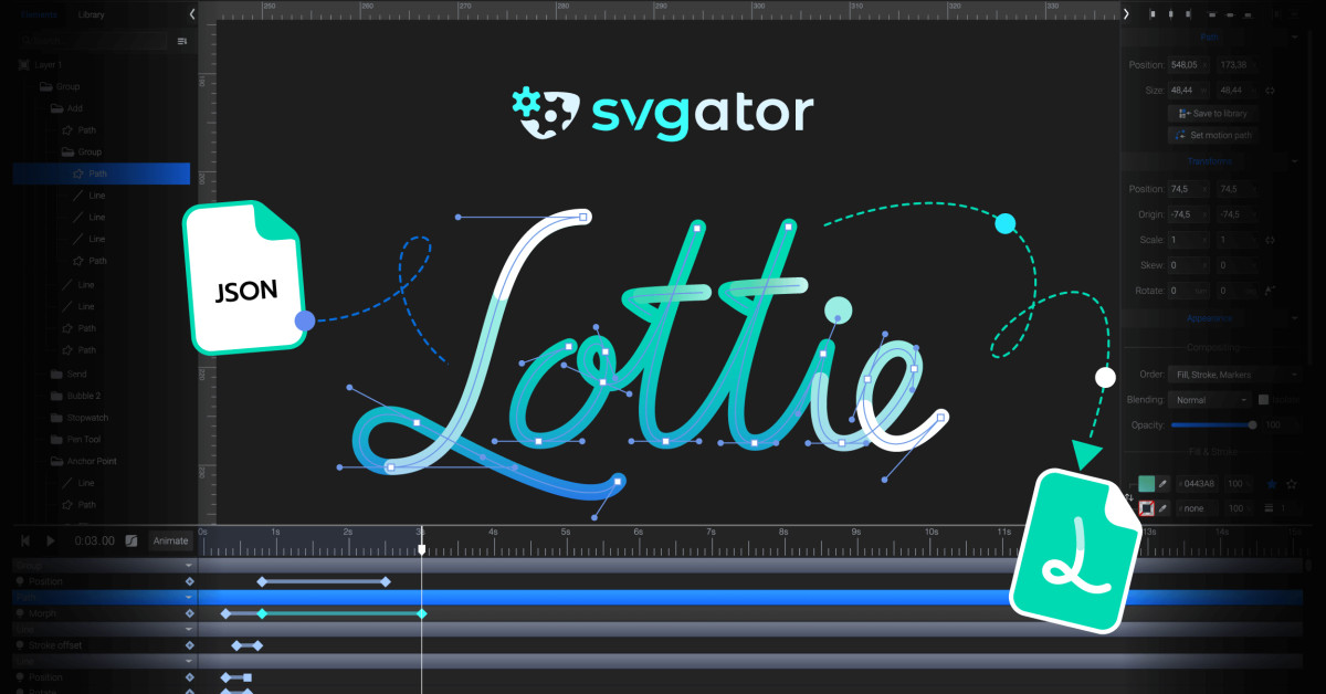 Lottie Support Now Live in SVGator: The Easiest Animation Implementation Process