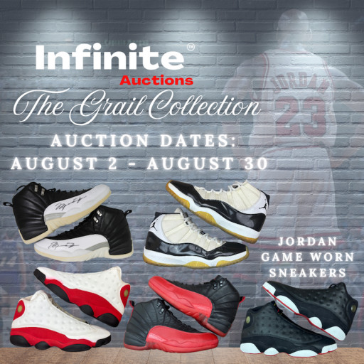 Infinite Auctions Showcases Five Pairs of Michael Jordan Game-Worn Sneakers in "The Grail Collection" Online Auction
