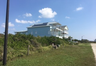 Oak Island home and solar panels installed by Cape Fear Solar were tested by hurricane Florence. 
