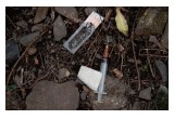 Abandoned heroin syringe. Photo courtesy of Thomas Martinsen