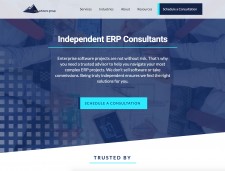 Screenshot of ERP Advisors Group website