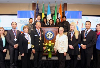 Outstanding Youth for Human Rights volunteers and partners were honored at a Capitol Hill ceremony March 2 that launched the 13th annual Youth for Human Rights International (YHRI) World Educational Tour. 