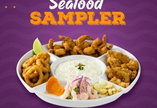 Experience the Seafood Sampler. Simply Delicious!