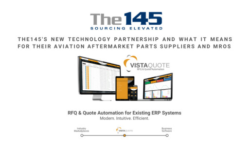 The145.com Announces Technology Partnership Aimed at Benefitting Its Aviation Aftermarket Parts Suppliers and MROs