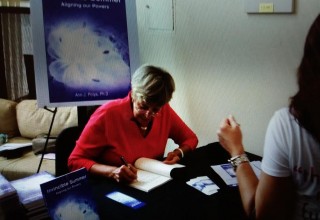 Dr Polya at book signing