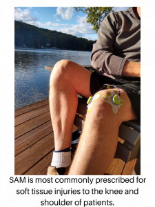 SAM is most commonly prescribed for soft tissue injuries