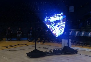 Hypervsn Wall Created on a Mobile Rig for an NBA Game - Displays 6-Foot-Wide 'Holograms'