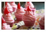 Wick'd Confections Sugary Strawberry Premium Cupcake Candles