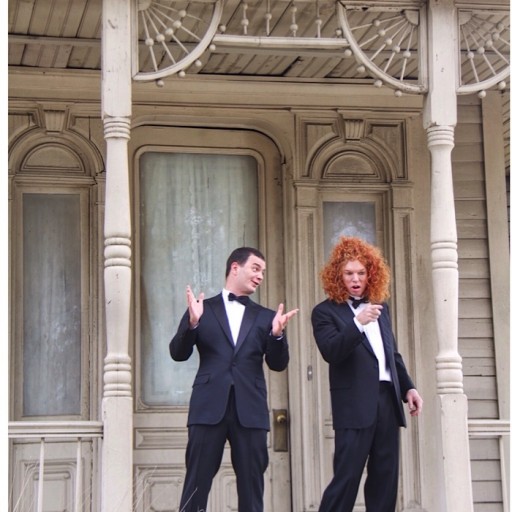 Brian Evans and Carrot Top Film Music Video at the Bates Motel for New Song "Creature"