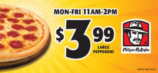 Pizza Patron's $3.99 Lunch Deal Sizzles
