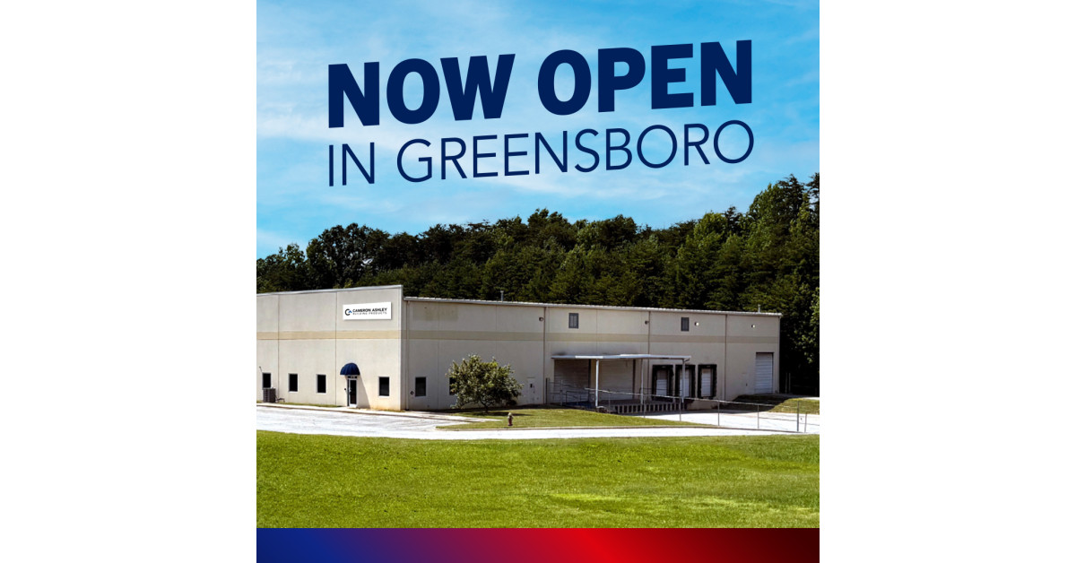 Cameron Ashley Building Products Expands with New Distribution Center in Greensboro, North Carolina