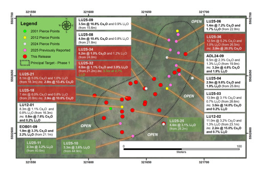 Grid Metals Continues to Expand Cesium Mineralization at Falcon West