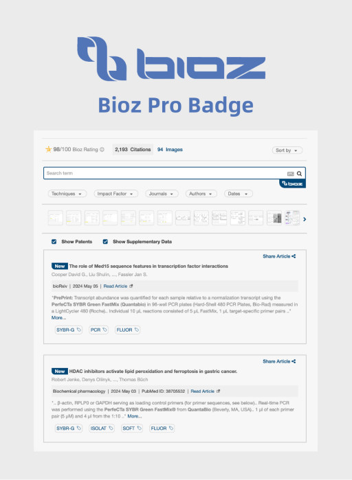 Bioz and Quantabio Launch AI-Driven Citation Widgets to Provide Researchers With Real-Time Application Data