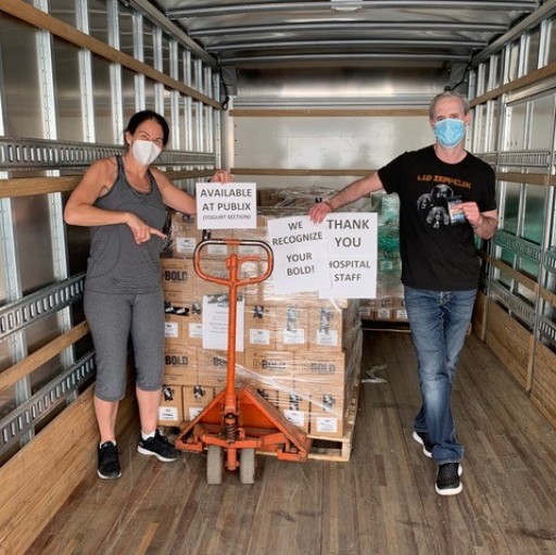 Stacy Madison, Founder of Stacy's Pita Chips and BeBOLD Bars, Donates Bars, Meals, Chips and Masks to Front-Line Workers on the East Coast