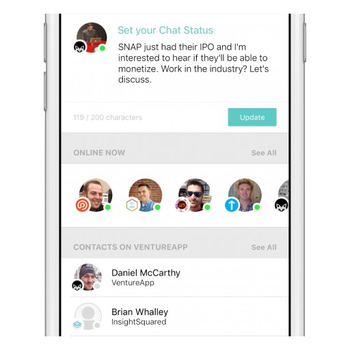 VentureApp Raises $4M in Funding to Accelerate Growth of Professional Chat Platform