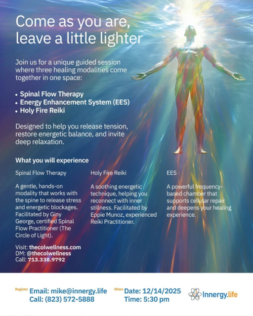 Innergy.Life: Spinal Flow Therapy + Energy Light System + Holy Fire Reiki