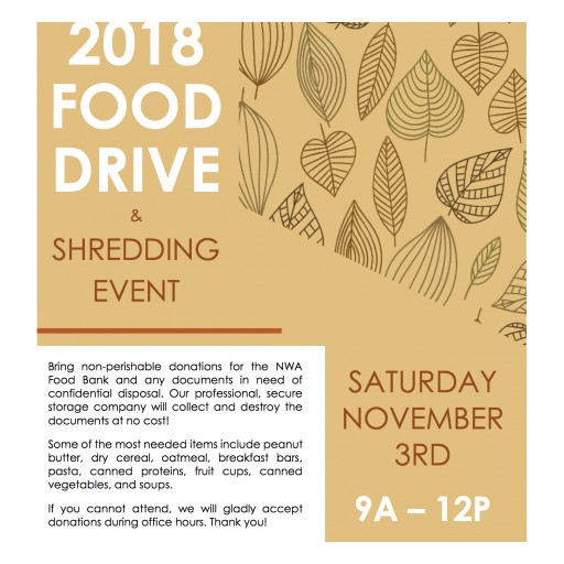 NWA Law Firm Hosts Food Drive and Shredding Event