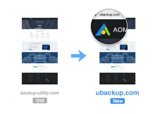 AOMEI Backupper Official Website Migrated From Backup-utility.com to Ubackup.com