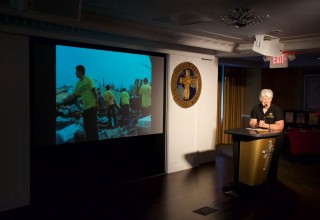 Rev. Sue Taylor spoke of the work of the Church of Scientology Disaster Response (CSDR)—Scientology Volunteer Ministers who respond to disasters.