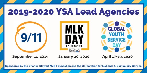 Youth Service America Announces 2019-2020 Lead Agencies for National Days of Service