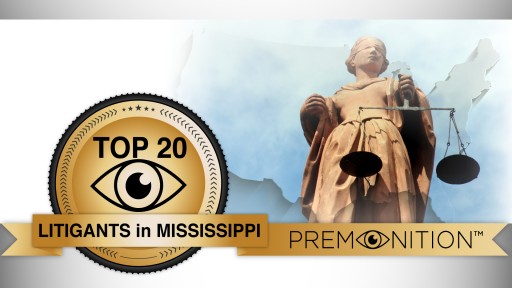 Premonition's New Survey Finds Top Mississippi Law Firm Has Won Zero Cases in Past Three Years; Low Case Totals Statewide