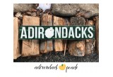 Adirondacks Sign with park silhouette by Adirondack Peach