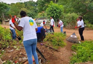 Bringing the neighborhood together for a cleanup in South Africa