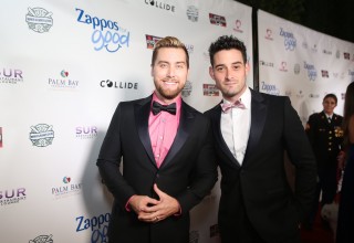 Lance Bass and Michael Turchin on the Red Carpet