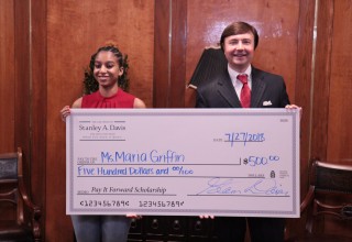 Maria Griffin Receives the Pay It Forward Scholarship