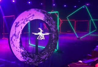 LED Video Circle and Hypervsn Floating Video Drone from TLC Creative Attract Energy