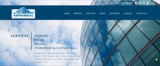 Aeroseal Windows & Storefront Launches New Website